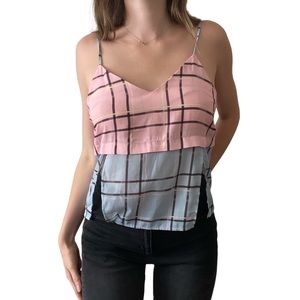 Plaid ASOS Sheer Tank Top